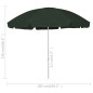 vidaXL Strandschirm Grün 300 cm