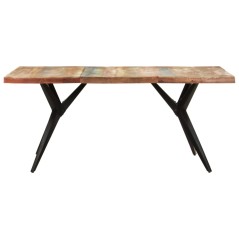 vidaXL Esstisch 180x90x76 cm Altholz Massiv