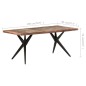 vidaXL Esstisch 180x90x76 cm Altholz Massiv vidaXL Esstisch 180x90x76 cm Altholz Massiv