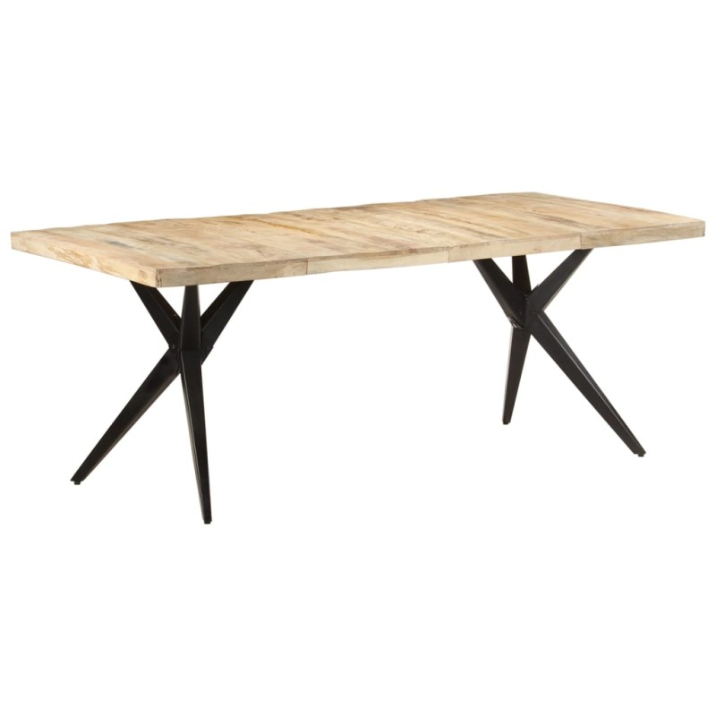 vidaXL Esstisch 200x90x76 cm Raues Mangoholz vidaXL Esstisch 200x90x76 cm Raues Mangoholz