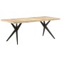 vidaXL Esstisch 200x90x76 cm Raues Mangoholz vidaXL Esstisch 200x90x76 cm Raues Mangoholz
