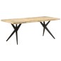 vidaXL Esstisch 200x90x76 cm Raues Mangoholz vidaXL Esstisch 200x90x76 cm Raues Mangoholz