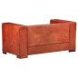 vidaXL 2-Sitzer-Sofa Dunkelbraun Echtleder vidaXL 2-Sitzer-Sofa Dunkelbraun Echtleder
