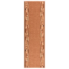 vidaXL Teppichläufer Braun 67x250 cm Rutschfest