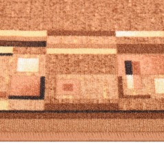 vidaXL Teppichläufer Braun 67x250 cm Rutschfest