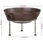 vidaXL Feuerschale 55x55x38 cm Eisen vidaXL Feuerschale 55x55x38 cm Eisen