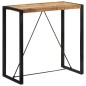 vidaXL Bartisch 110x55x110 cm Massives Raues Mangoholz vidaXL Bartisch 110x55x110 cm Massives Raues Mangoholz