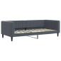 vidaXL Tagesbett Ausziehbar mit Schubladen Dunkelgrau 100x200 cm Samt vidaXL Tagesbett Ausziehbar mit Schubladen Dunkelgrau 100x200 cm Samt