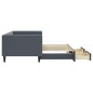 vidaXL Tagesbett Ausziehbar mit Schubladen Dunkelgrau 90x190 cm Samt vidaXL Tagesbett Ausziehbar mit Schubladen Dunkelgrau 90x190 cm Samt