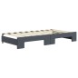 vidaXL Tagesbett Ausziehbar mit Schubladen Dunkelgrau 90x190 cm Samt vidaXL Tagesbett Ausziehbar mit Schubladen Dunkelgrau 90x190 cm Samt