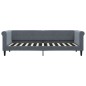 vidaXL Tagesbett Ausziehbar mit Schubladen Dunkelgrau 80x200 cm Samt vidaXL Tagesbett Ausziehbar mit Schubladen Dunkelgrau 80x200 cm Samt