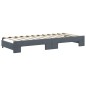 vidaXL Tagesbett Ausziehbar mit Schubladen Dunkelgrau 80x200 cm Samt vidaXL Tagesbett Ausziehbar mit Schubladen Dunkelgrau 80x200 cm Samt