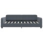 vidaXL Tagesbett mit Matratze Dunkelgrau 90x190 cm Samt vidaXL Tagesbett mit Matratze Dunkelgrau 90x190 cm Samt