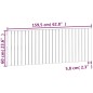 vidaXL Wand-Kopfteil 159,5x3x60 cm Massivholz Kiefer vidaXL Wand-Kopfteil 159,5x3x60 cm Massivholz Kiefer