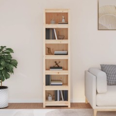 vidaXL Bücherregal 50x35x183 cm Massivholz Kiefer