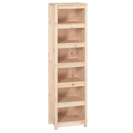 vidaXL Bücherregal 50x35x183 cm Massivholz Kiefer