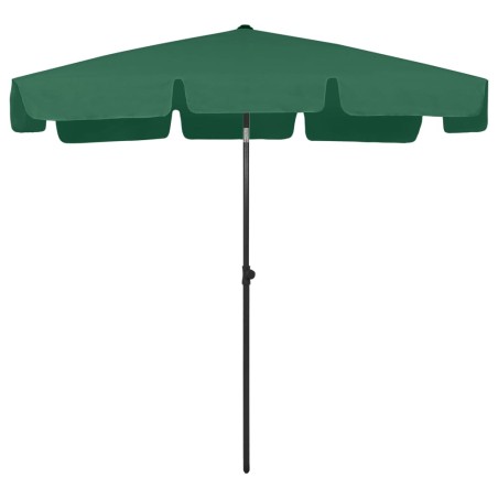 vidaXL Strandschirm Grün 200x125 cm