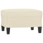 vidaXL 3-tlg. Sofagarnitur mit Kissen Creme Kunstleder vidaXL 3-tlg. Sofagarnitur mit Kissen Creme Kunstleder