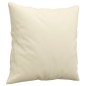 vidaXL 3-tlg. Sofagarnitur mit Kissen Creme Kunstleder vidaXL 3-tlg. Sofagarnitur mit Kissen Creme Kunstleder