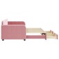 vidaXL Tagesbett Ausziehbar mit Schubladen Rosa 80x200 cm Samt vidaXL Tagesbett Ausziehbar mit Schubladen Rosa 80x200 cm Samt