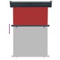 vidaXL Balkon-Seitenmarkise 125x250 cm Rot vidaXL Balkon-Seitenmarkise 125x250 cm Rot