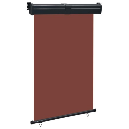 vidaXL Balkon-Seitenmarkise 125x250 cm Braun
