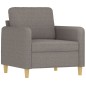 vidaXL 4-tlg. Sofagarnitur mit Kissen Taupe Stoff