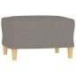 vidaXL 4-tlg. Sofagarnitur mit Kissen Taupe Stoff
