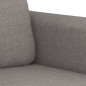 vidaXL 4-tlg. Sofagarnitur mit Kissen Taupe Stoff