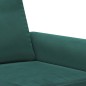 vidaXL 3-tlg. Sofagarnitur mit Kissen Dunkelgrün Samt vidaXL 3-tlg. Sofagarnitur mit Kissen Dunkelgrün Samt