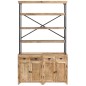 vidaXL Sideboard mit Einlegeböden Mangoholz Massiv 120 x 35 x 200 cm