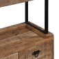 vidaXL Sideboard mit Einlegeböden Mangoholz Massiv 120 x 35 x 200 cm