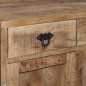 vidaXL Sideboard mit Einlegeböden Mangoholz Massiv 120 x 35 x 200 cm