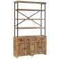 vidaXL Sideboard mit Einlegeböden Mangoholz Massiv 120 x 35 x 200 cm