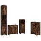 vidaXL 4-tlg. Badmöbel-Set Räuchereiche Holzwerkstoff vidaXL 4-tlg. Badmöbel-Set Räuchereiche Holzwerkstoff