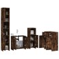 vidaXL 4-tlg. Badmöbel-Set Räuchereiche Holzwerkstoff vidaXL 4-tlg. Badmöbel-Set Räuchereiche Holzwerkstoff