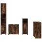 vidaXL 4-tlg. Badmöbel-Set Räuchereiche Holzwerkstoff vidaXL 4-tlg. Badmöbel-Set Räuchereiche Holzwerkstoff