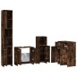 vidaXL 4-tlg. Badmöbel-Set Räuchereiche Holzwerkstoff vidaXL 4-tlg. Badmöbel-Set Räuchereiche Holzwerkstoff