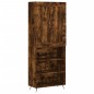 Highboard Räuchereiche 69,5x34x180 cm Holzwerkstoff Highboard Räuchereiche 69,5x34x180 cm Holzwerkstoff