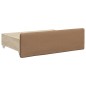 vidaXL Tagesbett Ausziehbar mit Schubladen Braun 90x200 cm Kunstleder