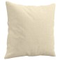vidaXL 3-tlg. Sofagarnitur mit Kissen Creme Stoff vidaXL 3-tlg. Sofagarnitur mit Kissen Creme Stoff