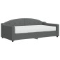 vidaXL Tagesbett mit Matratze Dunkelgrau 90x190 cm Stoff vidaXL Tagesbett mit Matratze Dunkelgrau 90x190 cm Stoff