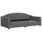vidaXL Tagesbett mit Matratze Dunkelgrau 90x190 cm Stoff vidaXL Tagesbett mit Matratze Dunkelgrau 90x190 cm Stoff