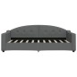 vidaXL Tagesbett mit Matratze Dunkelgrau 90x190 cm Stoff vidaXL Tagesbett mit Matratze Dunkelgrau 90x190 cm Stoff