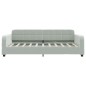 vidaXL Tagesbett Ausziehbar mit Schubladen Hellgrau 90x190 cm Samt vidaXL Tagesbett Ausziehbar mit Schubladen Hellgrau 90x190 cm Samt