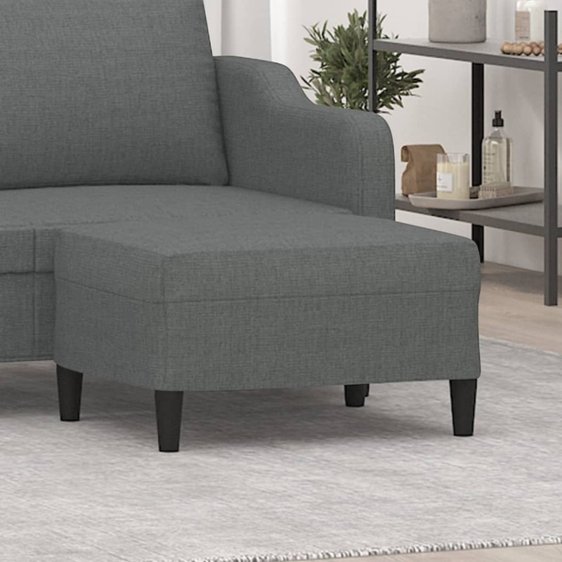 vidaXL Fußhocker Dunkelgrau 70x55x41 cm Stoff vidaXL Fußhocker Dunkelgrau 70x55x41 cm Stoff