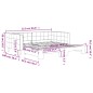 vidaXL Tagesbett Ausziehbar Dunkelgrau 90x190 cm Samt vidaXL Tagesbett Ausziehbar Dunkelgrau 90x190 cm Samt