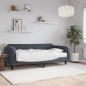 vidaXL Tagesbett mit Matratze Dunkelgrau 100x200 cm Samt vidaXL Tagesbett mit Matratze Dunkelgrau 100x200 cm Samt