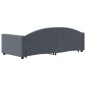 vidaXL Tagesbett Ausziehbar Dunkelgrau 90x190 cm Samt vidaXL Tagesbett Ausziehbar Dunkelgrau 90x190 cm Samt
