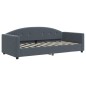 vidaXL Tagesbett Ausziehbar Dunkelgrau 90x190 cm Samt vidaXL Tagesbett Ausziehbar Dunkelgrau 90x190 cm Samt